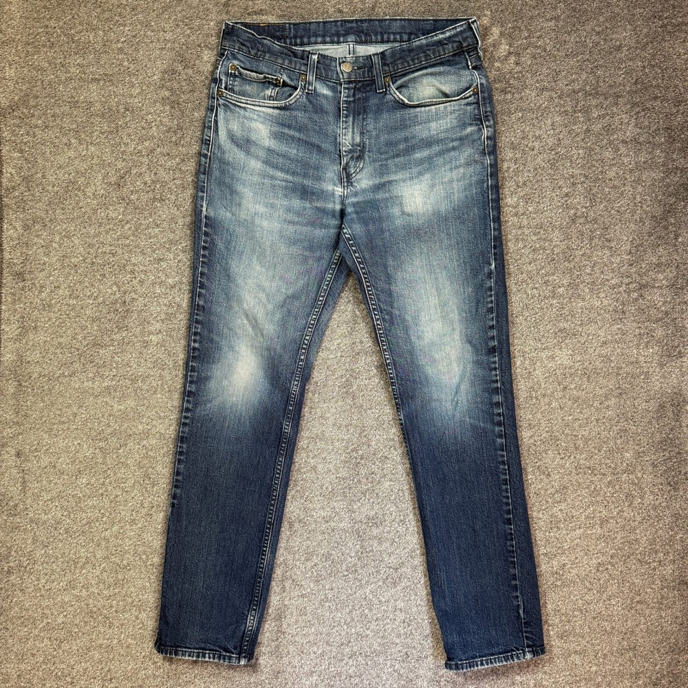 Levis 514 Jeans 32x32 Straight Fit‎ Mens Blue Medium Wash Denim